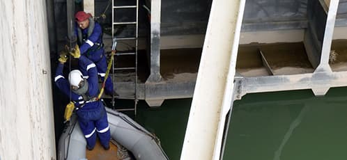 Tareas de buceo en dique compensador para ACONCAGUA ENERGÍA (Ex Orazul)